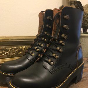 Dr. Martens Leona Vintage Smooth Leather Heeled Boots